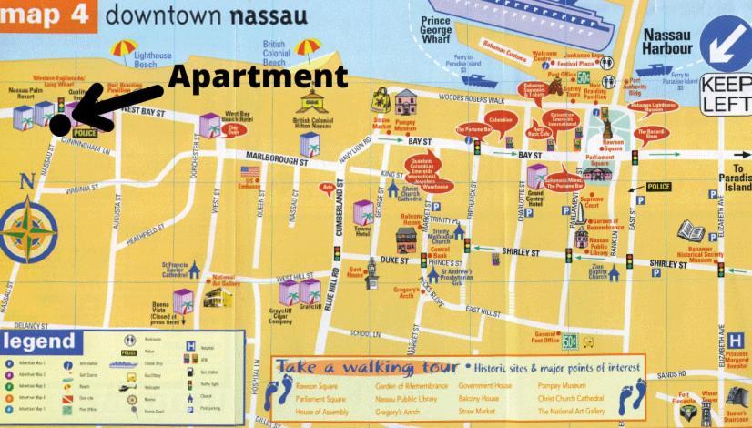 Lovely Apartment Near Beach, Downtown, 24H Security, Pool נסאו מראה חיצוני תמונה